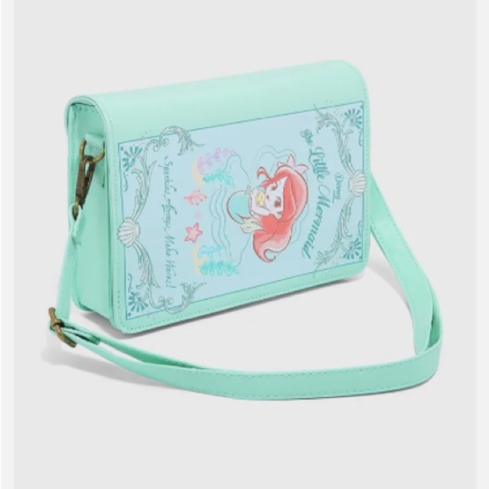 The Little Mermaid Ariel Book Crossbody Bag Loungefly Gently Used